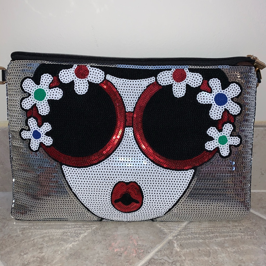 Sequined Clutch/Shoulder Bag